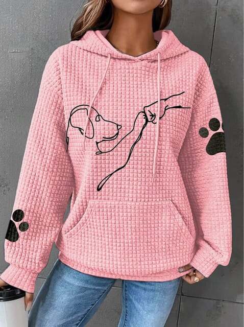 Felpa da donna Lina: comoda e calda felpa con cappuccio dallo stile casual