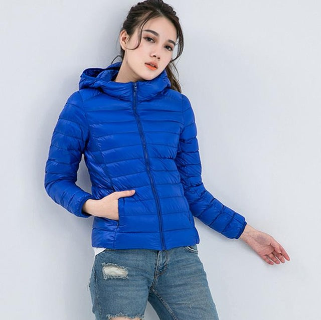 Autumn Doudoune Femme Légère – Veste Mi-Saison avec Capuche & Confort Quotidien