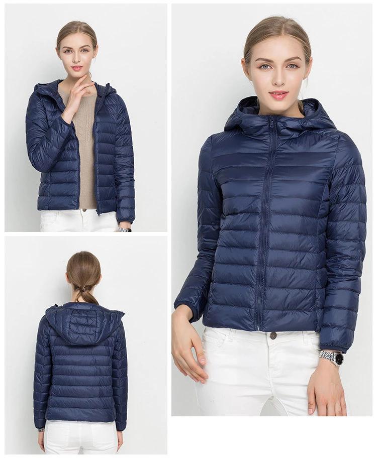 Autumn Doudoune Femme Légère – Veste Mi-Saison avec Capuche & Confort Quotidien