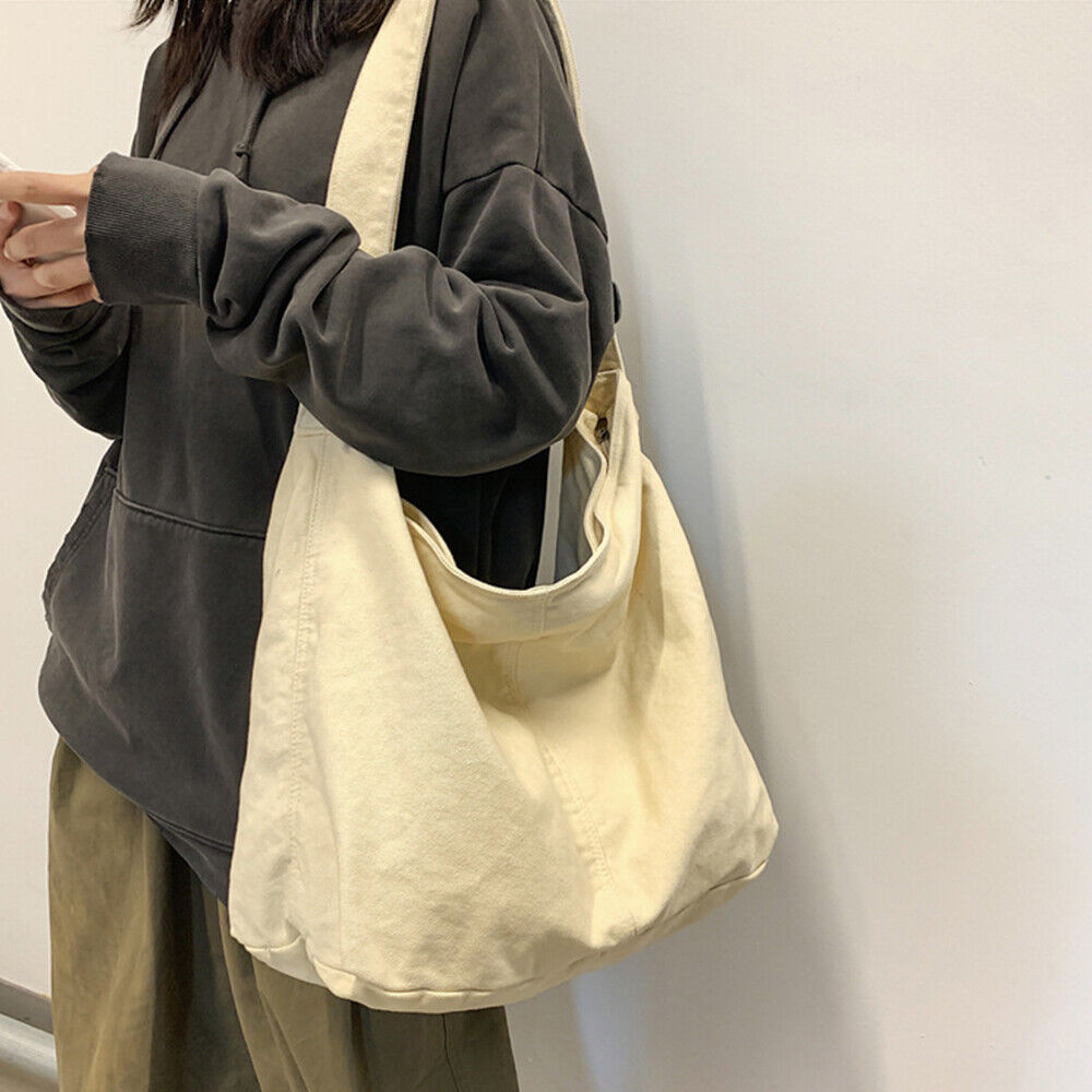 Noa Sac à Épaule Femme – Grand Sac en Toile au Design Minimaliste & Bandoulière Confortable