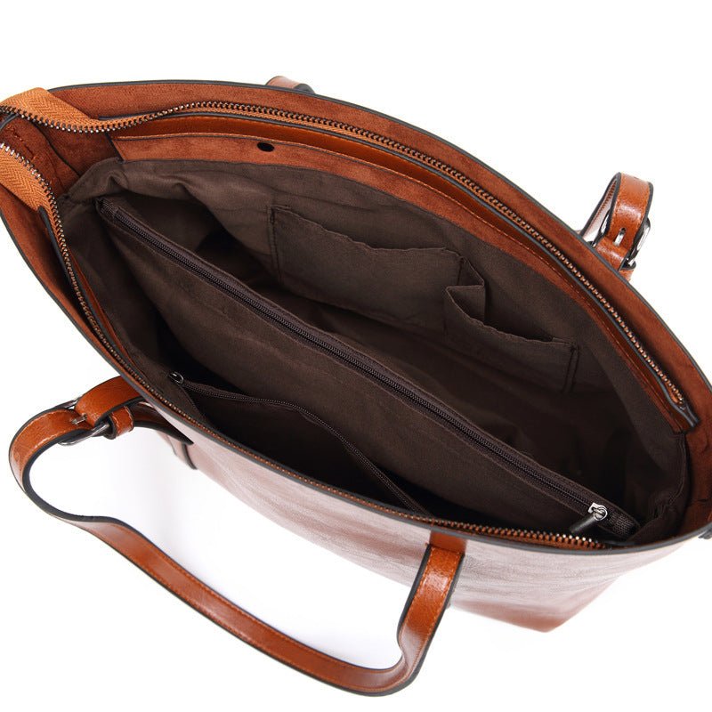 Nyomi Sac Cabas Femme – Grand Sac de Travail en Cuir Élégant et Fonctionnel