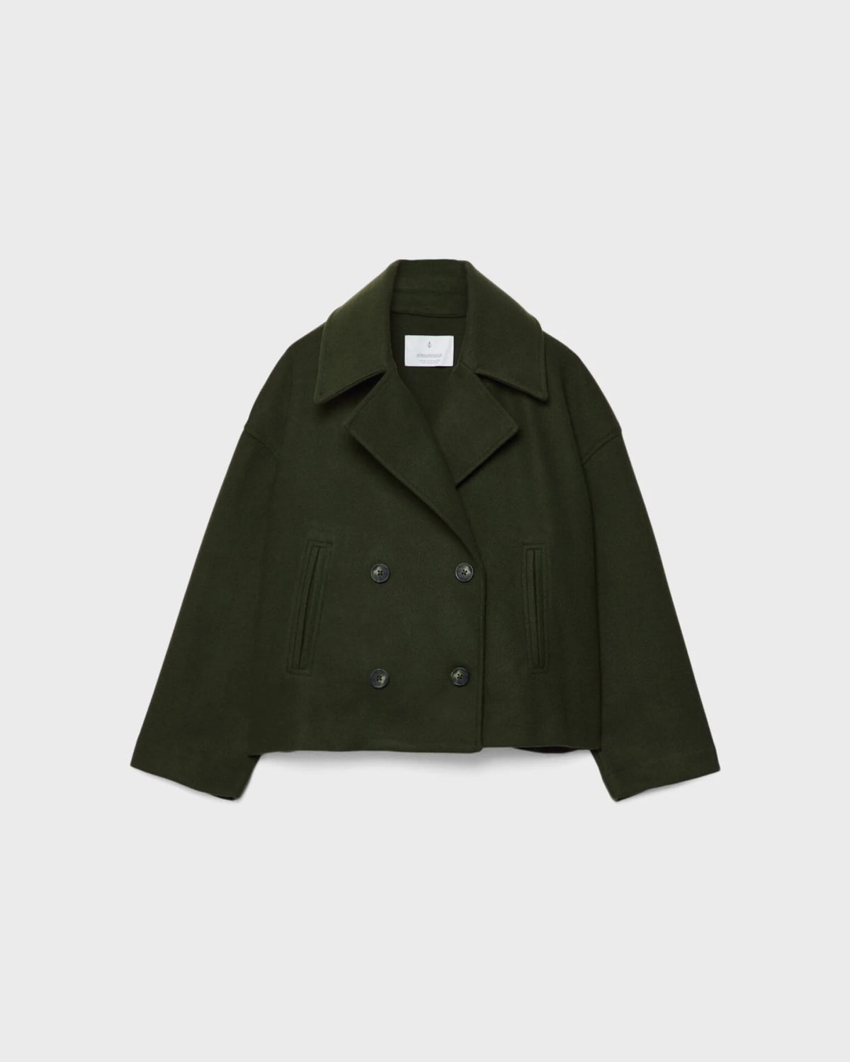 Vanessa Veste Femme – Veste Courte Croisée en Laine Élégante & Chaude pour l’Hiver