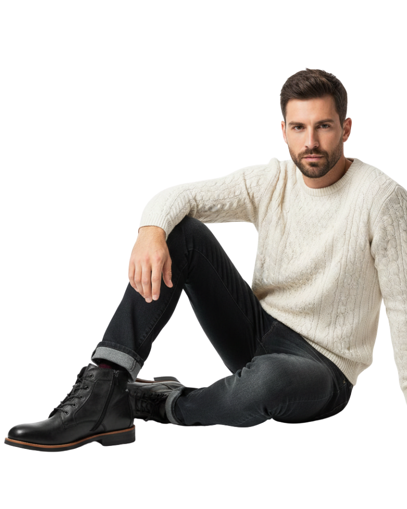 Lucio Bottes Homme – Similicuir Résistant, Confort Amorti & Style Élégant