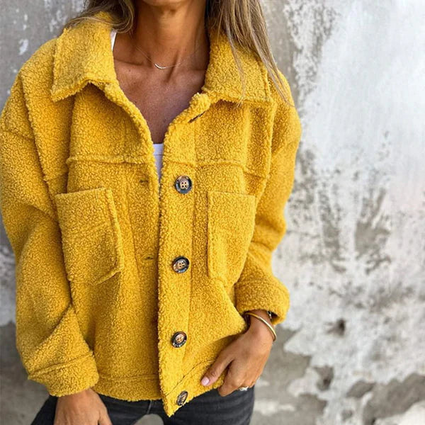 Amayah Veste Teddy – Effet Polaire, Confort et Style pour un Look Tendance