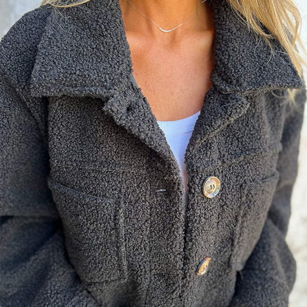 Amayah Veste Teddy – Effet Polaire, Confort et Style pour un Look Tendance