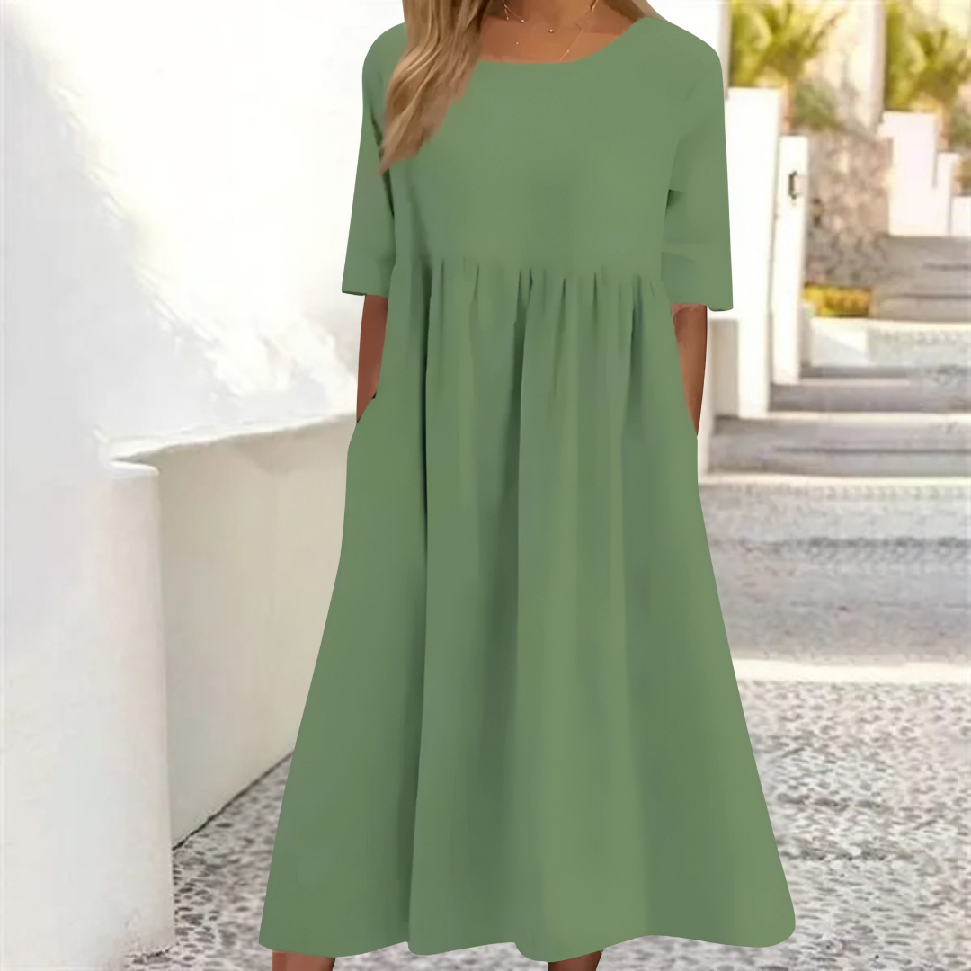Abito estivo da donna Noelle - Abito midi leggero con vestibilità ampia per un look estivo casual