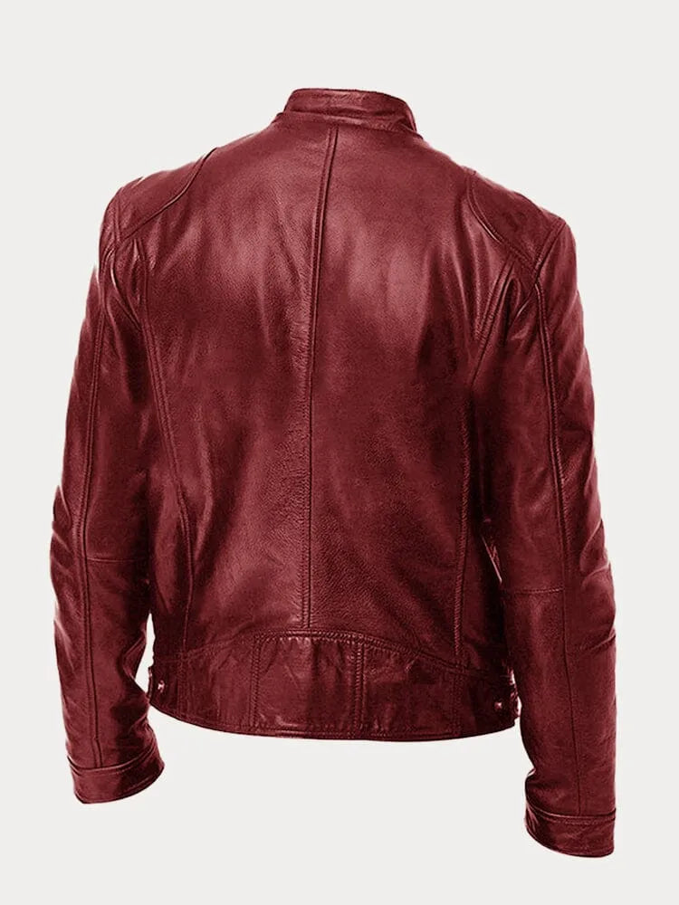 Dave Veste Biker Homme – Cuir PU Tendance avec Coupe Classique & Doublure Douce en Coton
