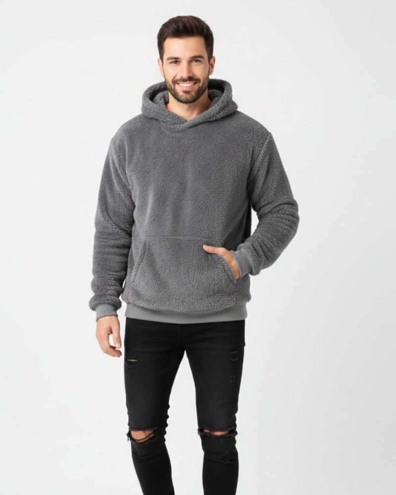 Kila Hoodie Fluffy Unisexe – Sweat Ultra-Doux Léger et Chaud avec Poche Kangourou