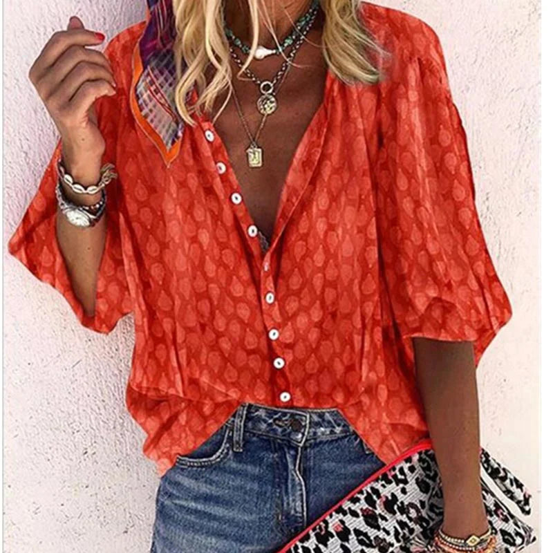 Blouse d’Été Femme Billie – Chemise Légère & Respirante avec Coupe Élégante pour Jours Chauds