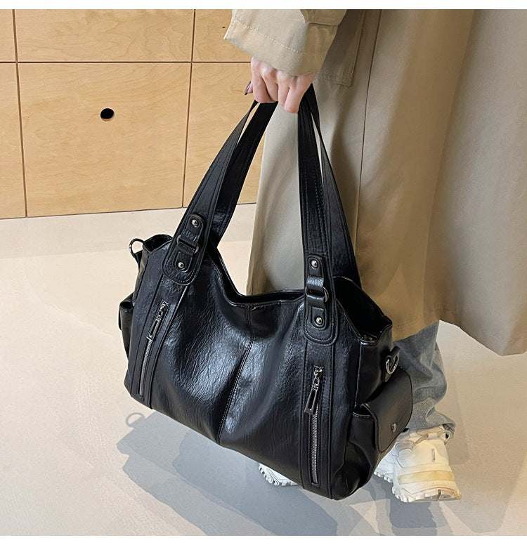 Clara Sac à Main Femme – Sac en Cuir Élégant avec Compartiments Spacieux & Détails Zippés