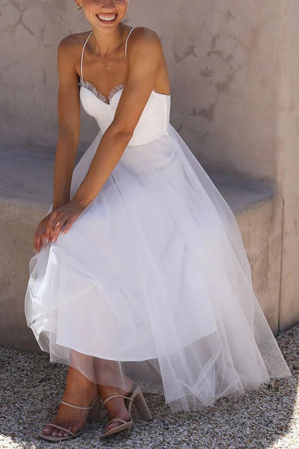 Ariana Robe Maxi Femme – Élégante Robe Longue d’Été sans Manches avec Encolure Ronde