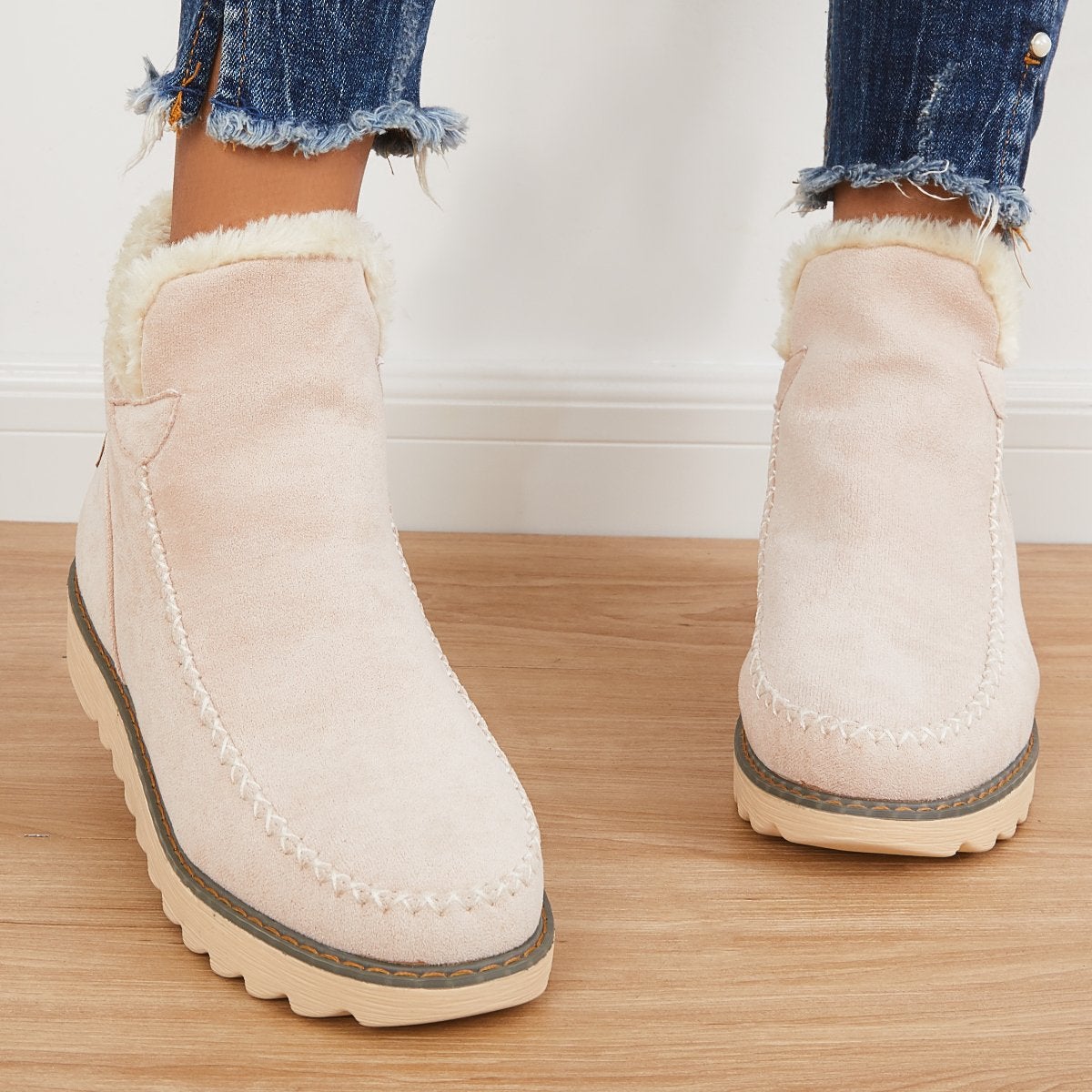 Blair Bottines Femme en Fourrure – Chaudes, Confortables & Style Polyvalent Hiver