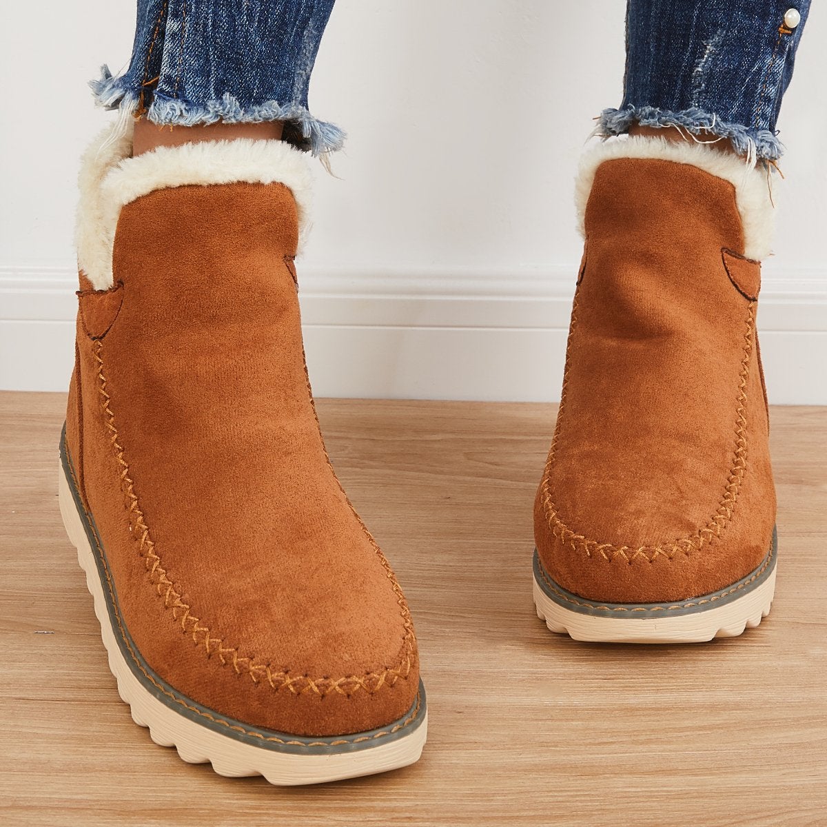 Blair Bottines Femme en Fourrure – Chaudes, Confortables & Style Polyvalent Hiver