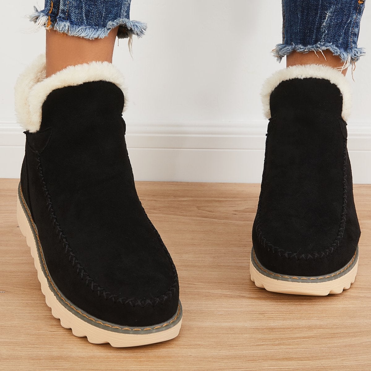 Blair Bottines Femme en Fourrure – Chaudes, Confortables & Style Polyvalent Hiver