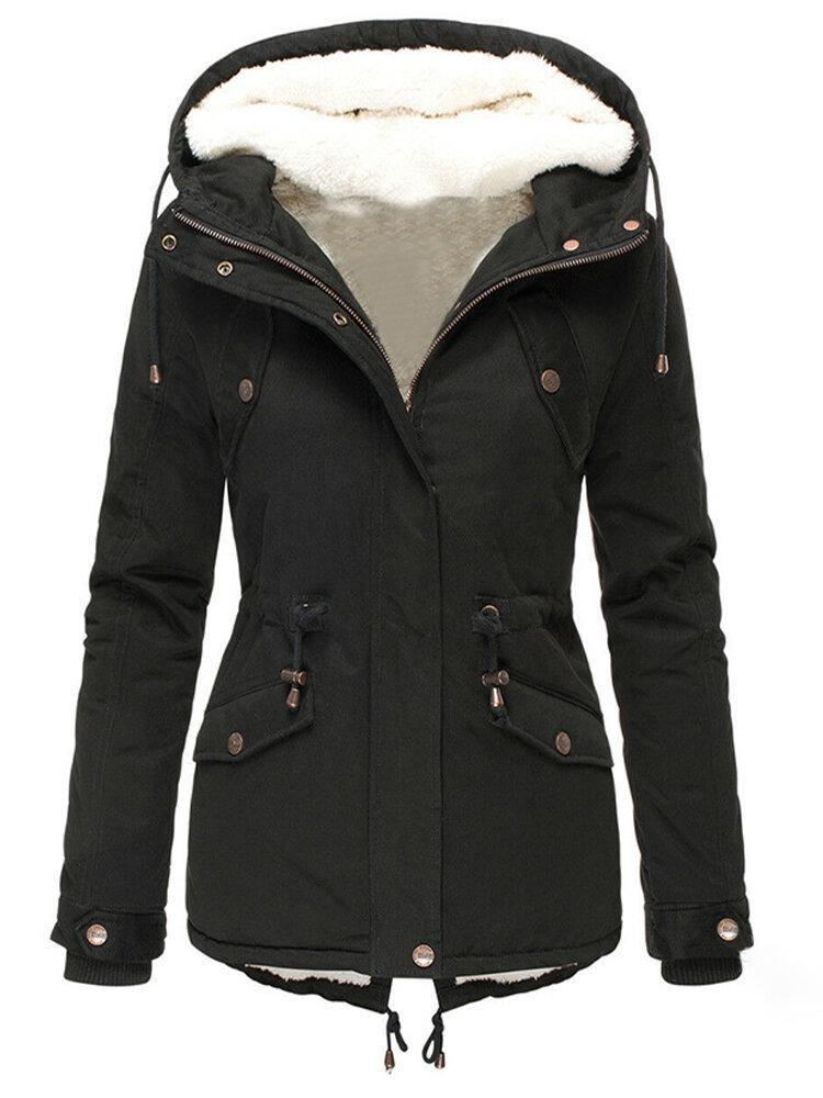 Giacca invernale da donna Claire - Cappotto caldo e impermeabile con cappuccio e fodera morbida 