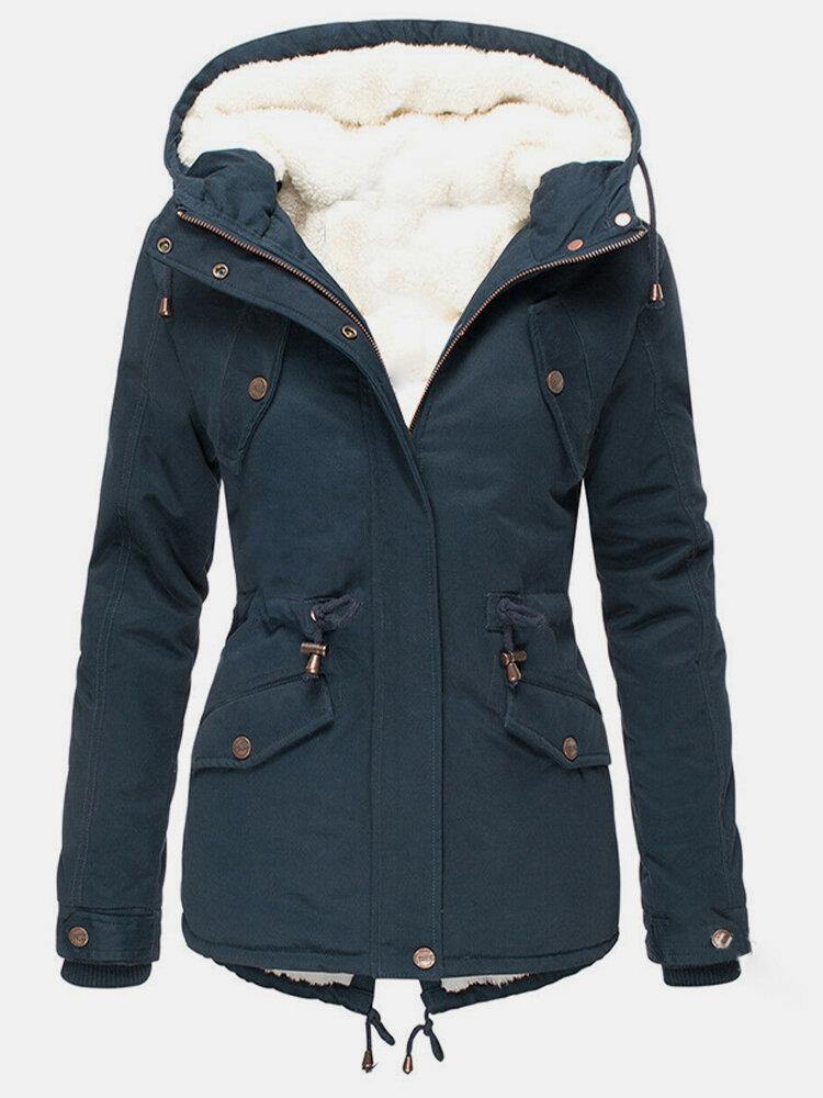 Giacca invernale da donna Claire - Cappotto caldo e impermeabile con cappuccio e fodera morbida 