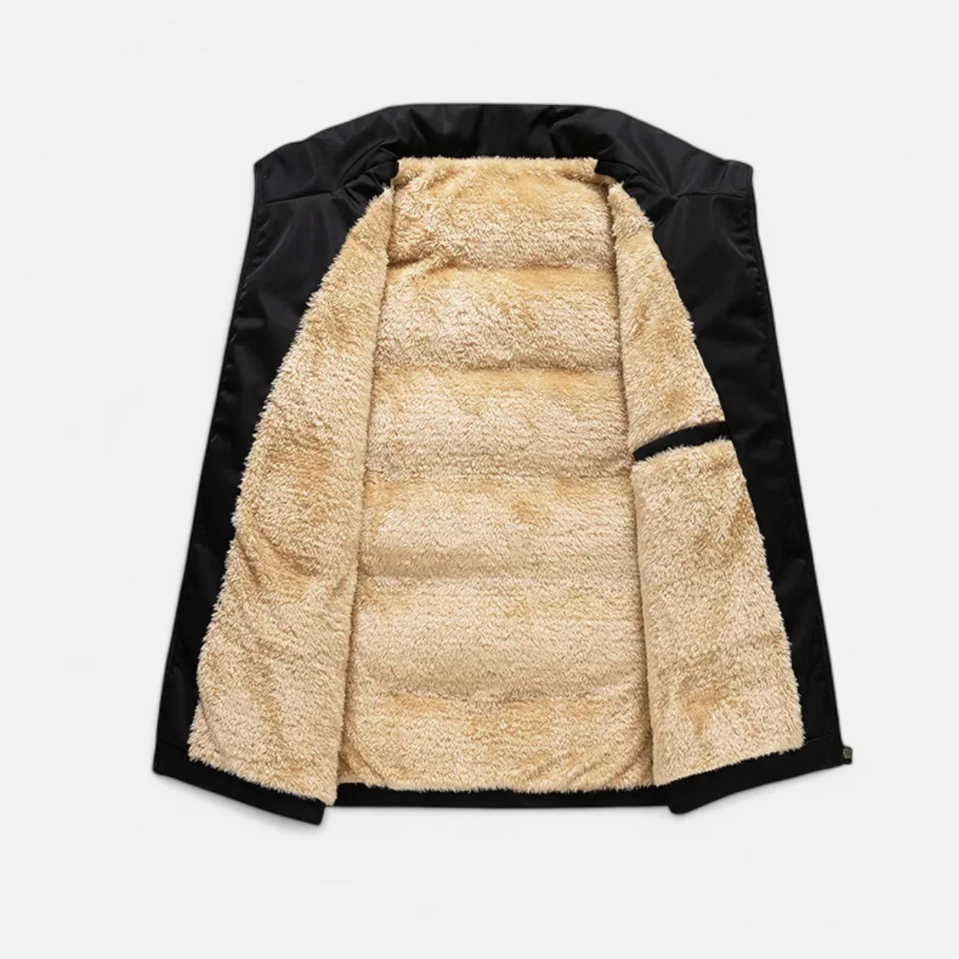 Victor Gilet Homme en Laine – Gilet d’Hiver en Laine d’Agneau avec Doublure Polaire Douce & Coupe Décontractée