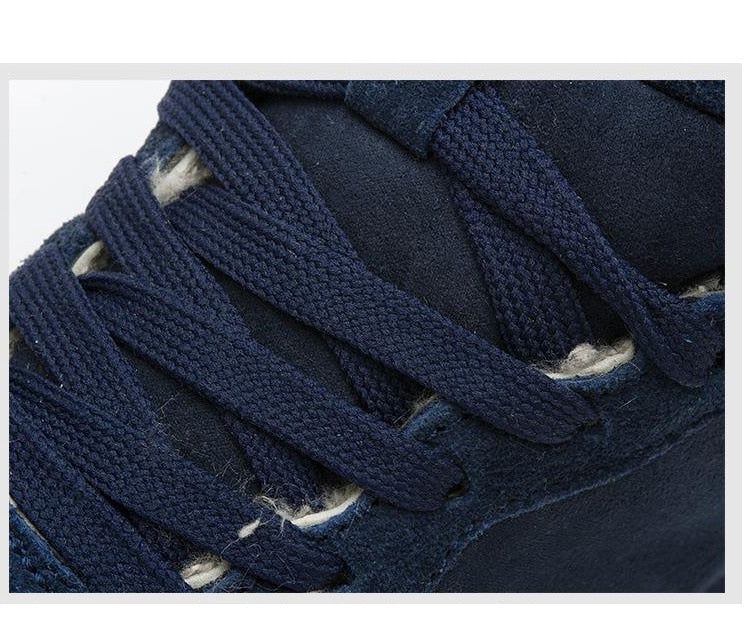 Niel Bottes d’Hiver pour Homme – Design Suédine Chaud et Isolé avec Semelle en Caoutchouc à Adhérence Durable