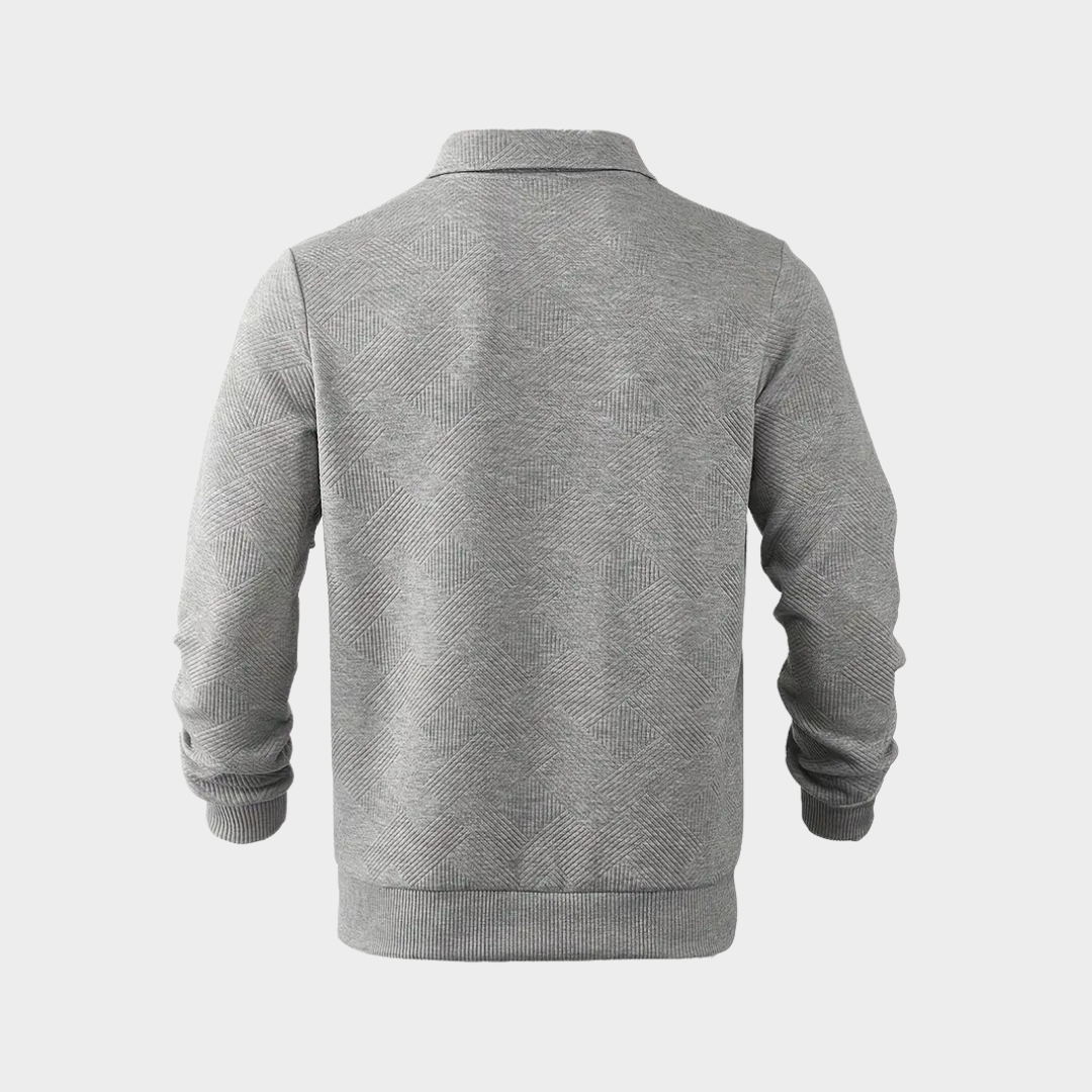 Victor Pull Homme – Pull Chaud en Maille avec Motif Géométrique & Coupe Confortable
