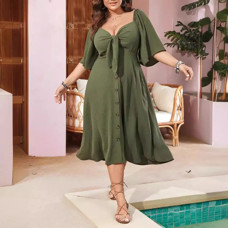 Abito estivo da donna Louise – Abito in stile vintage con vestibilità ampia e tessuti leggeri