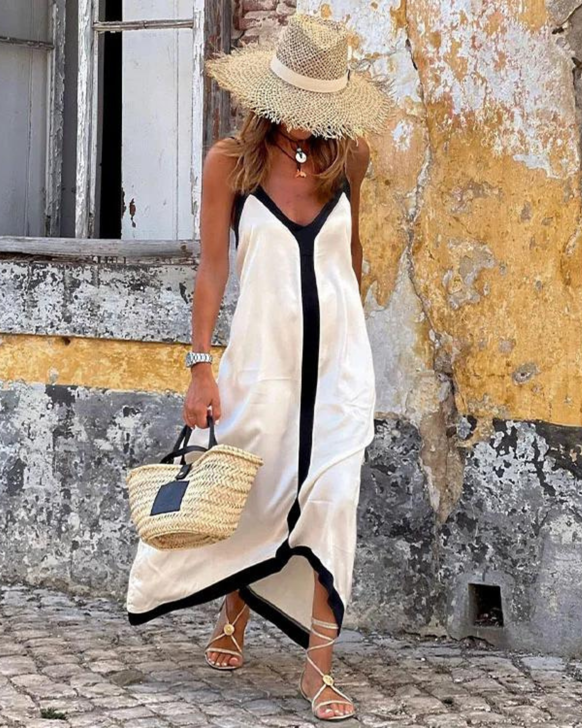 Abito da donna Mery – Elegante abito midi in tessuto traspirante con vestibilità lusinghiera e senza tempo