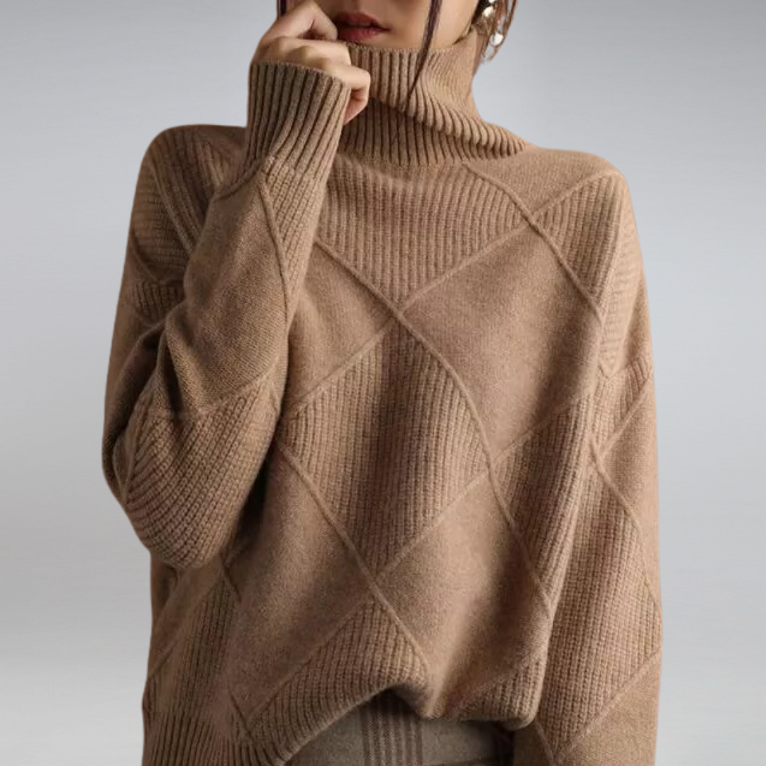 Maglione da donna Luciana – Elegante dolcevita in morbido e chic cashmere senza tempo