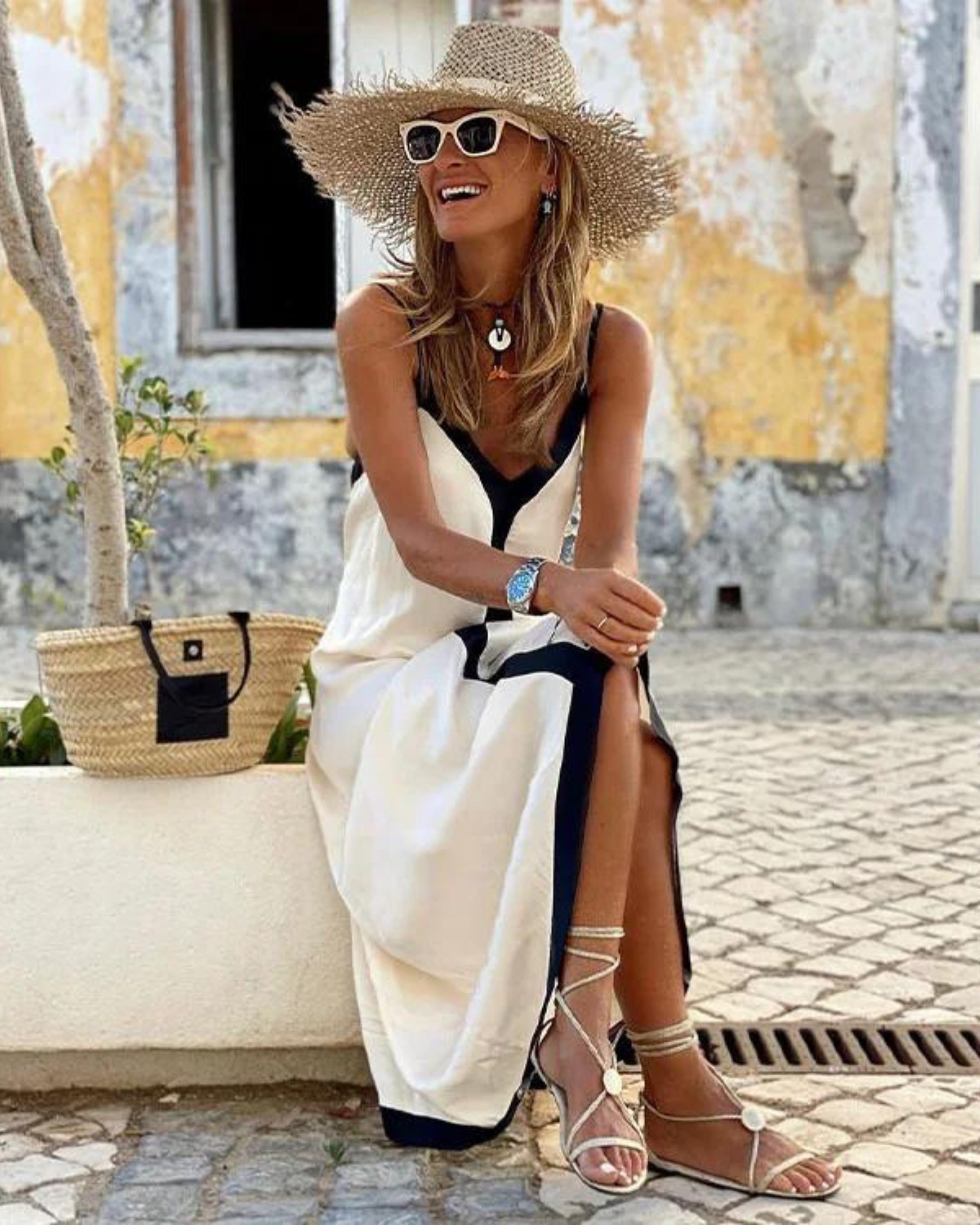Abito da donna Mery – Elegante abito midi in tessuto traspirante con vestibilità lusinghiera e senza tempo
