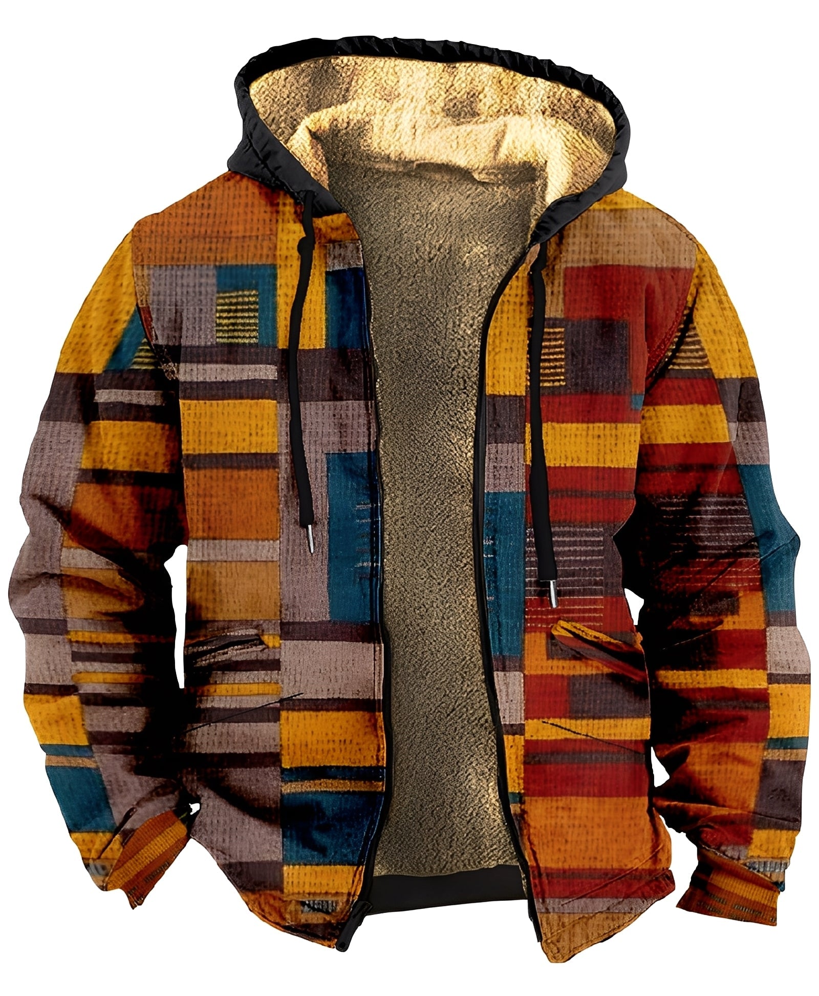 Mervin Men's Vest – Color Block Hoodie in Soft & Breathable Fabric