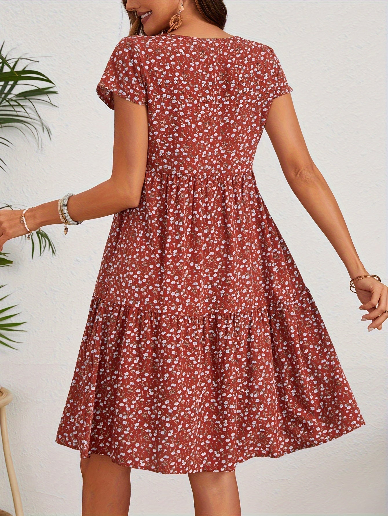 Abito estivo da donna Katie - Abito leggero in poliestere floreale con vestibilità comoda
