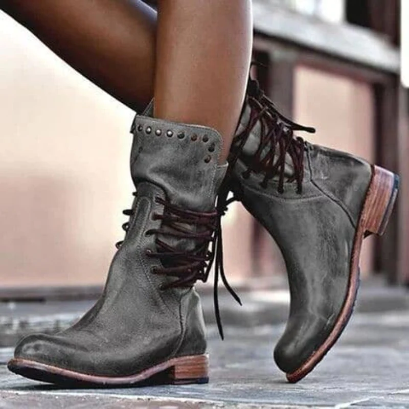 Daphne Bottes en Cuir – Modèle Intemporel avec Confort Durable & Élégance Polyvalente