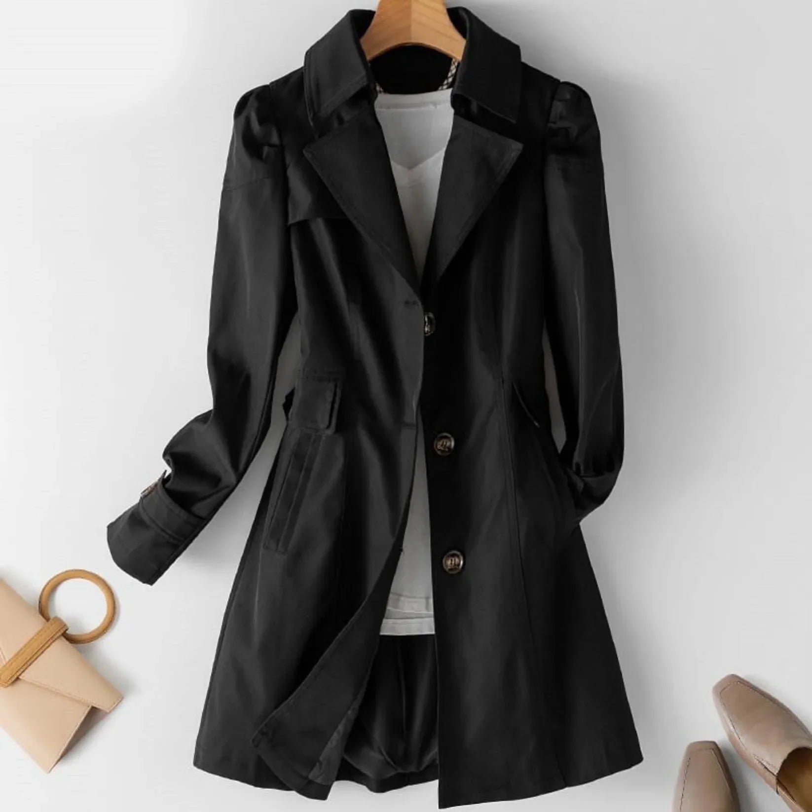 Cappotto da donna Livia – Elegante trench impermeabile dallo stile classico e senza tempo
