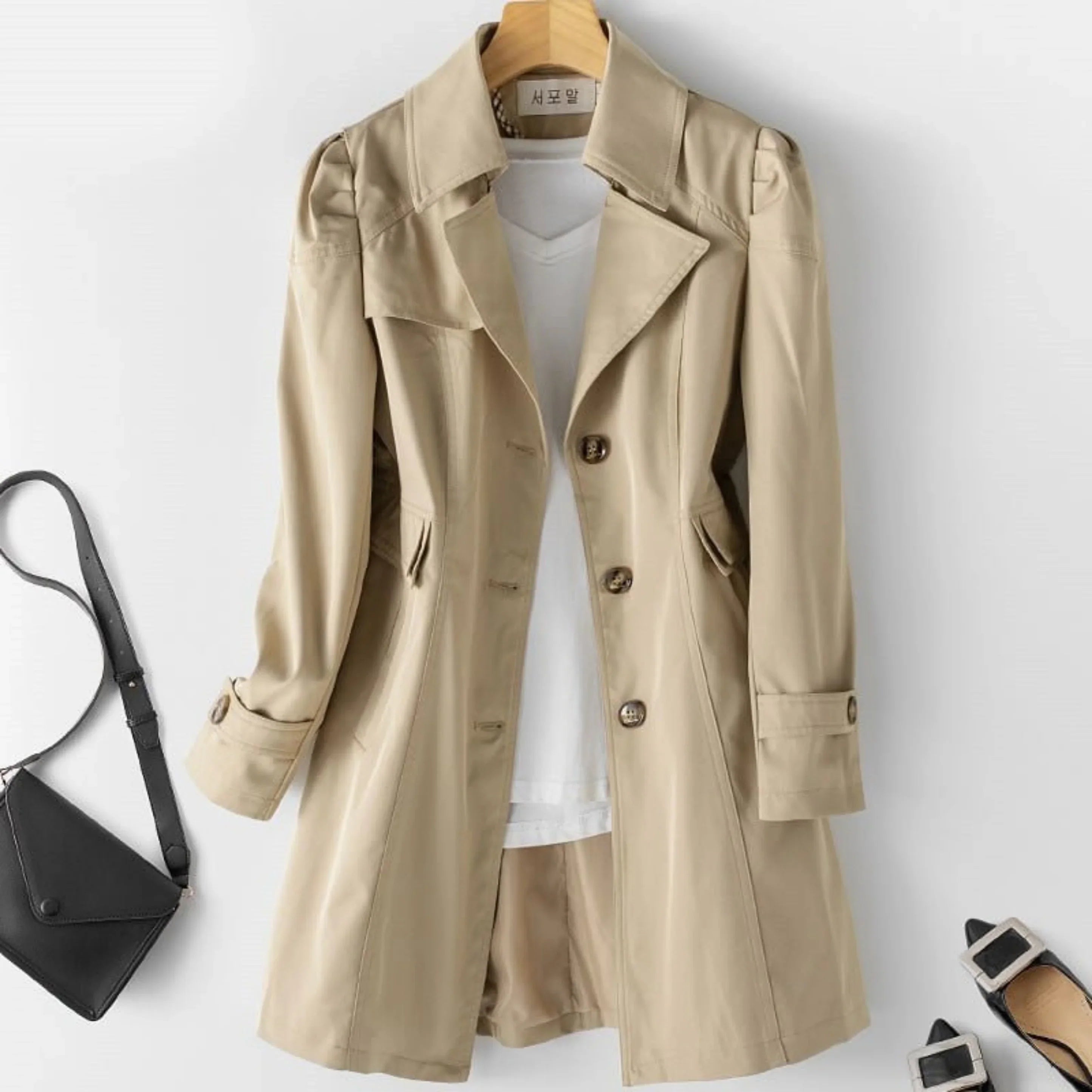Cappotto da donna Livia – Elegante trench impermeabile dallo stile classico e senza tempo