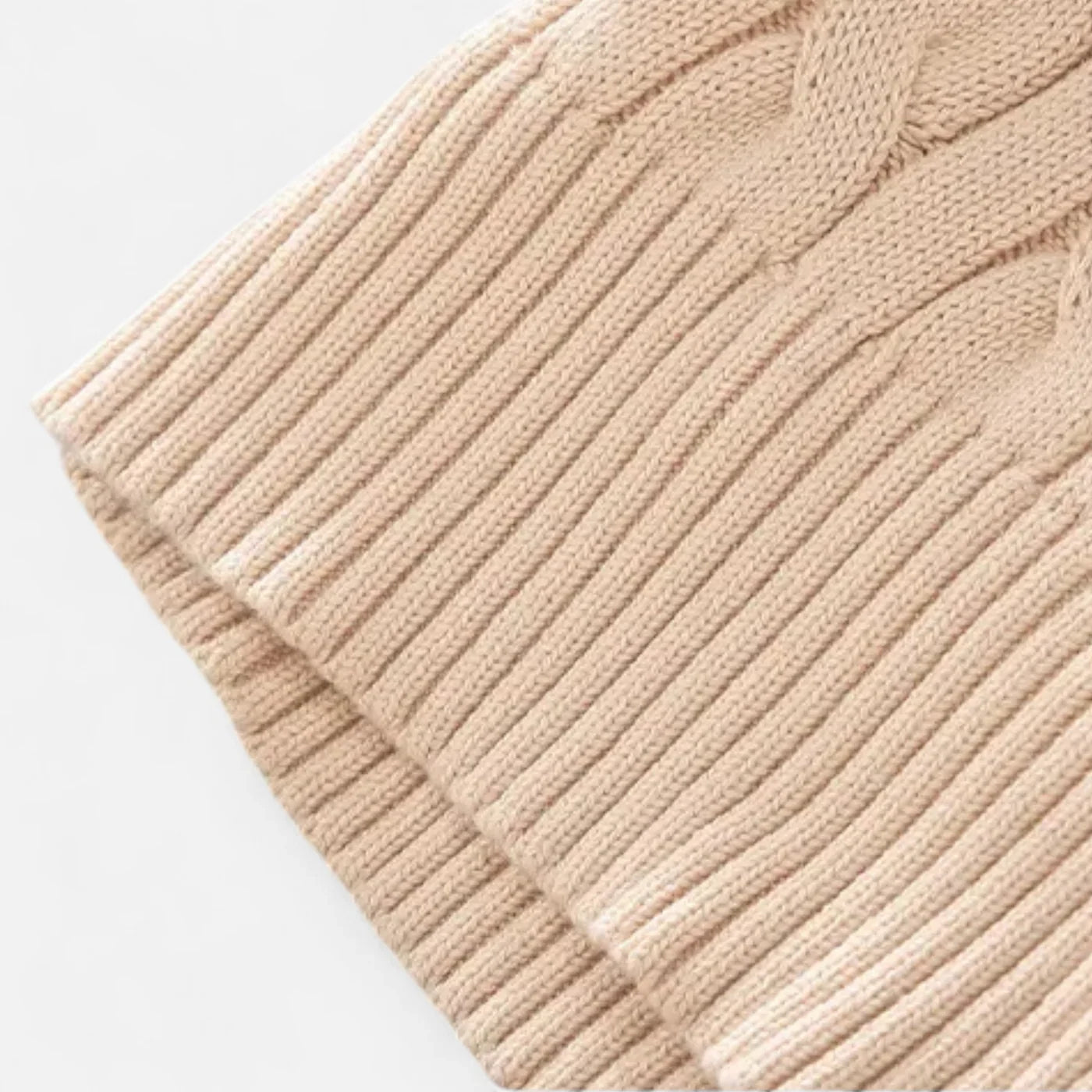 Cove Pull Col Roulé Zippé Homme – Maille Côtelée Épaisse & Coupe Ample Élégante