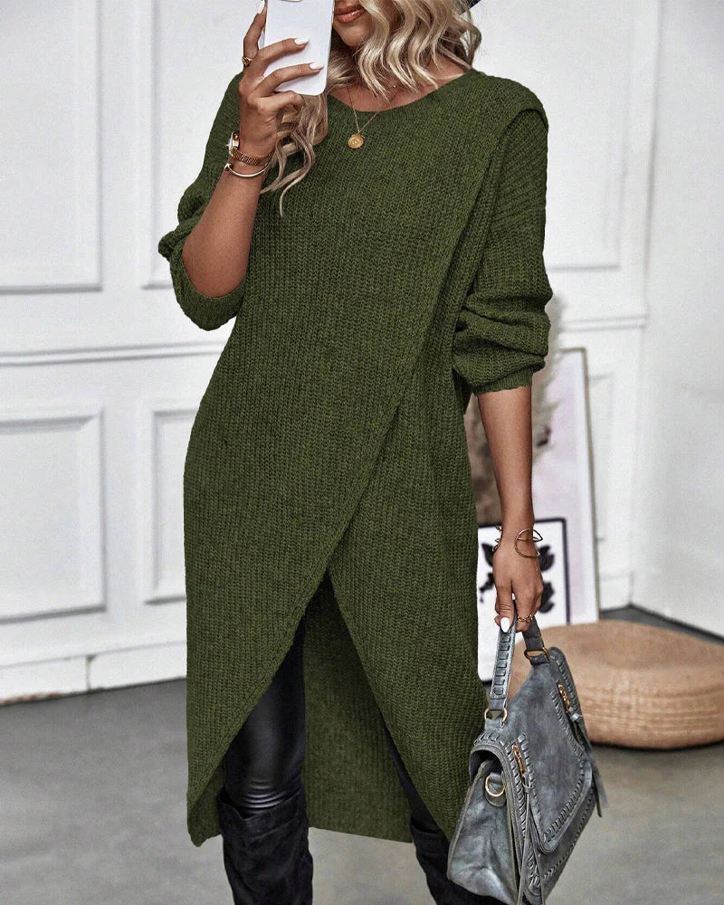 Maglione da donna Sylvia: lungo, elegante e comodo per un look chic quotidiano