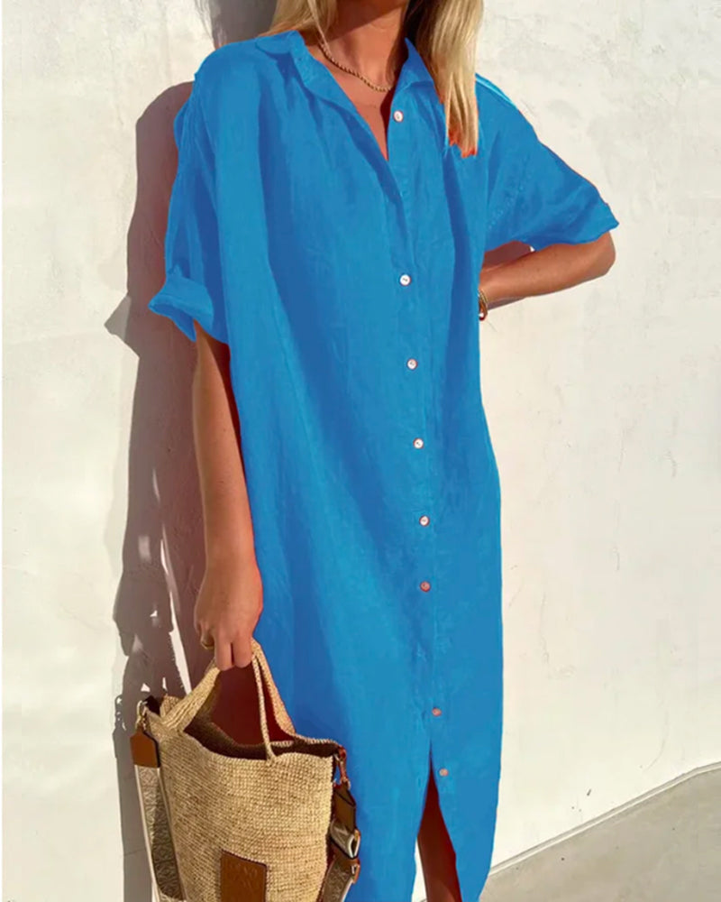 Abito estivo da donna Elara: abito chic e leggero con taglio elegante per le giornate di sole