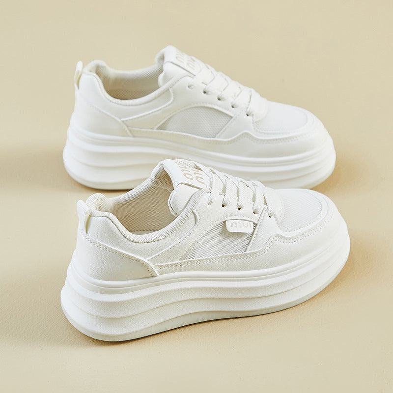 Sienna Femme Baskets – Sneakers Blanches à Semelle Plateforme & Confort Quotidien