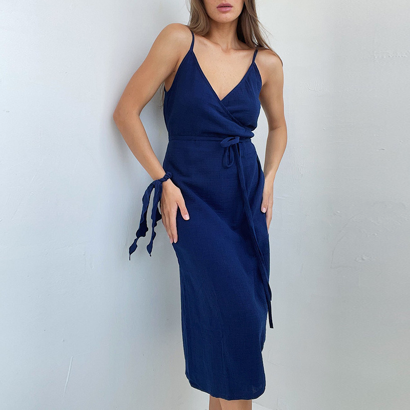 Abito estivo da donna Coco - Leggero, traspirante ed elegante con spacco, perfetto per l'estate