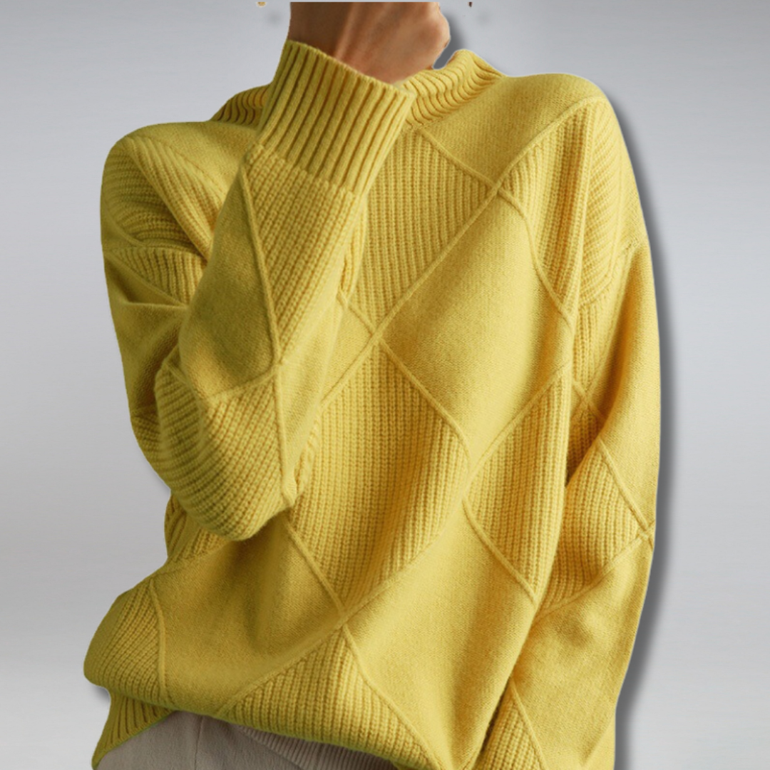 Maglione da donna Haley: maglione dolcevita morbido, caldo ed elegante per l'autunno e l'inverno