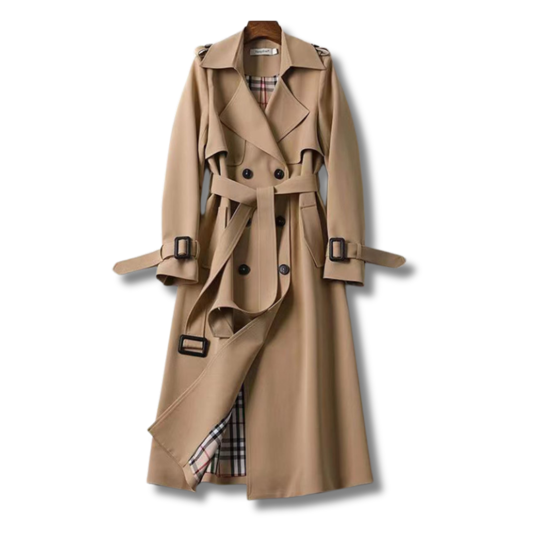 Trench elegante da donna Emilia - Cappotto lungo elegante e versatile per tutte le stagioni
