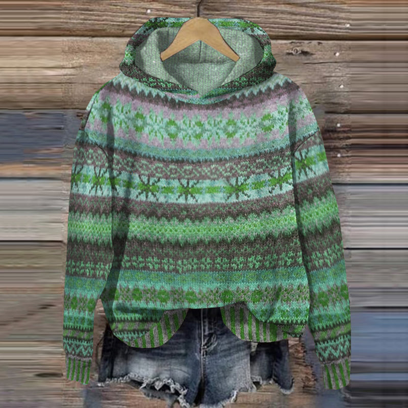 Miriam Hoodie Femme – Sweat à Capuche Vintage Confortable et Polyvalent pour le Quotidien