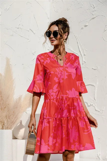 Aitana Robe Courte Femme Été – Mini-Robe avec Taille Basse et Coupe Légère pour l’Été