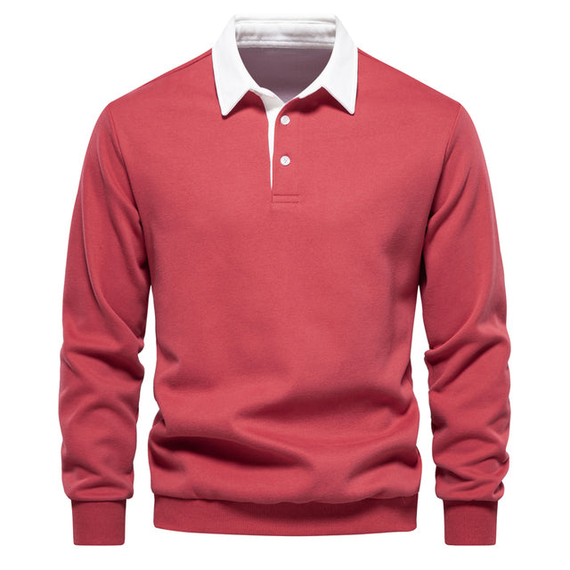 Hugo Pull Polo Homme – Sweat à Manches Longues Respirant avec Col Classique & Style Intemporel
