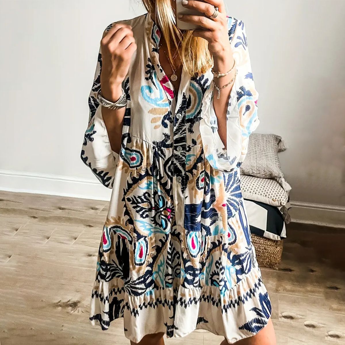 Abito corto da donna Leigh - Mini abito femminile e leggero per un'estate chic e uno stile casual