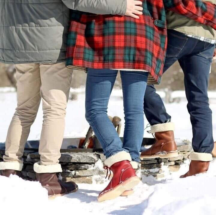 Emersyn Bottes Chauffantes Femme – Cuir Imperméable avec Doublure en Laine & Confort Hivernal