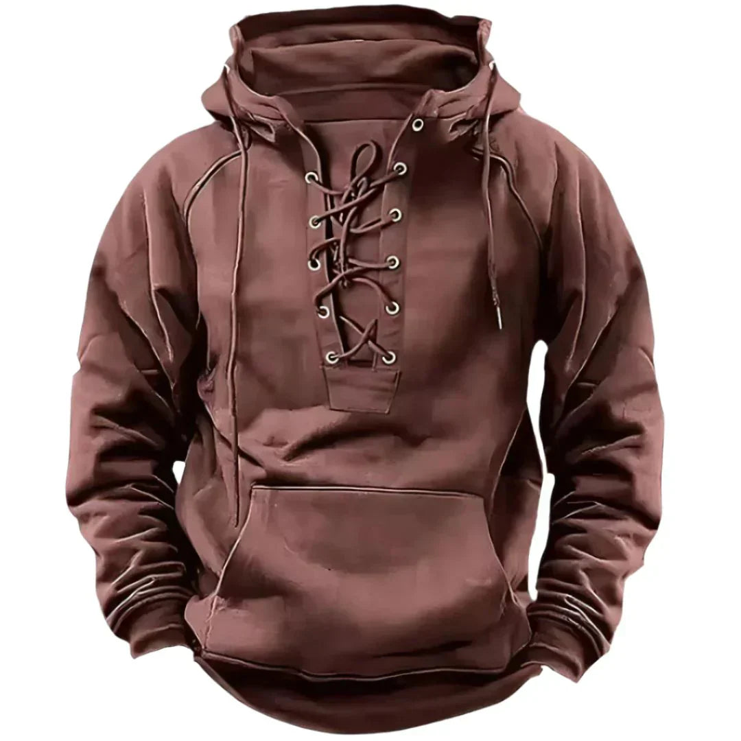 Tryphon Hoodie Homme – Sweat à Lacets Style Rétro Moderne & Confortable au Quotidien
