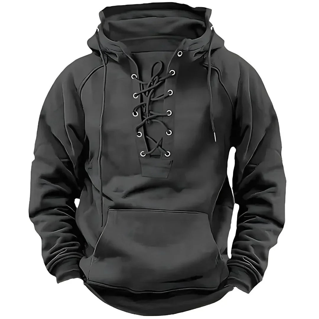Tryphon Hoodie Homme – Sweat à Lacets Style Rétro Moderne & Confortable au Quotidien