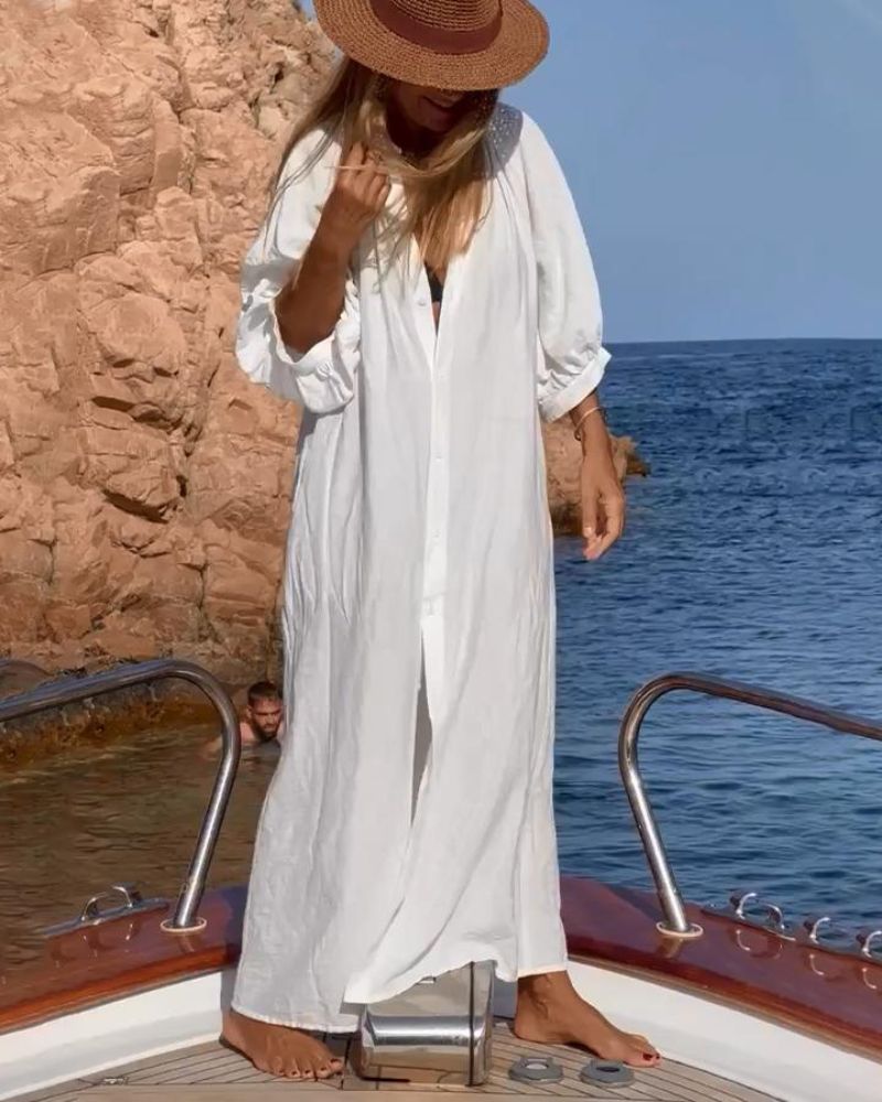 Abito casual da donna Miranda: tessuto di cotone morbido e vestibilità ampia per un comfort elegante