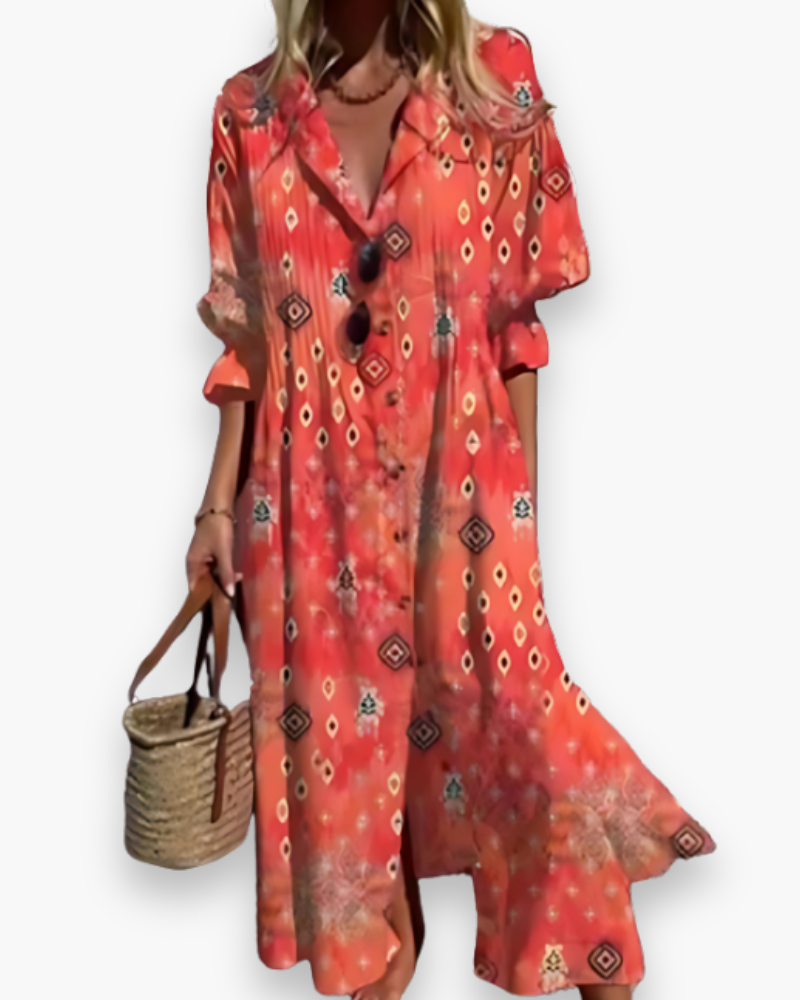 Abito lungo da donna Ryleigh - Elegante abito estivo per cerimonie e occasioni speciali
