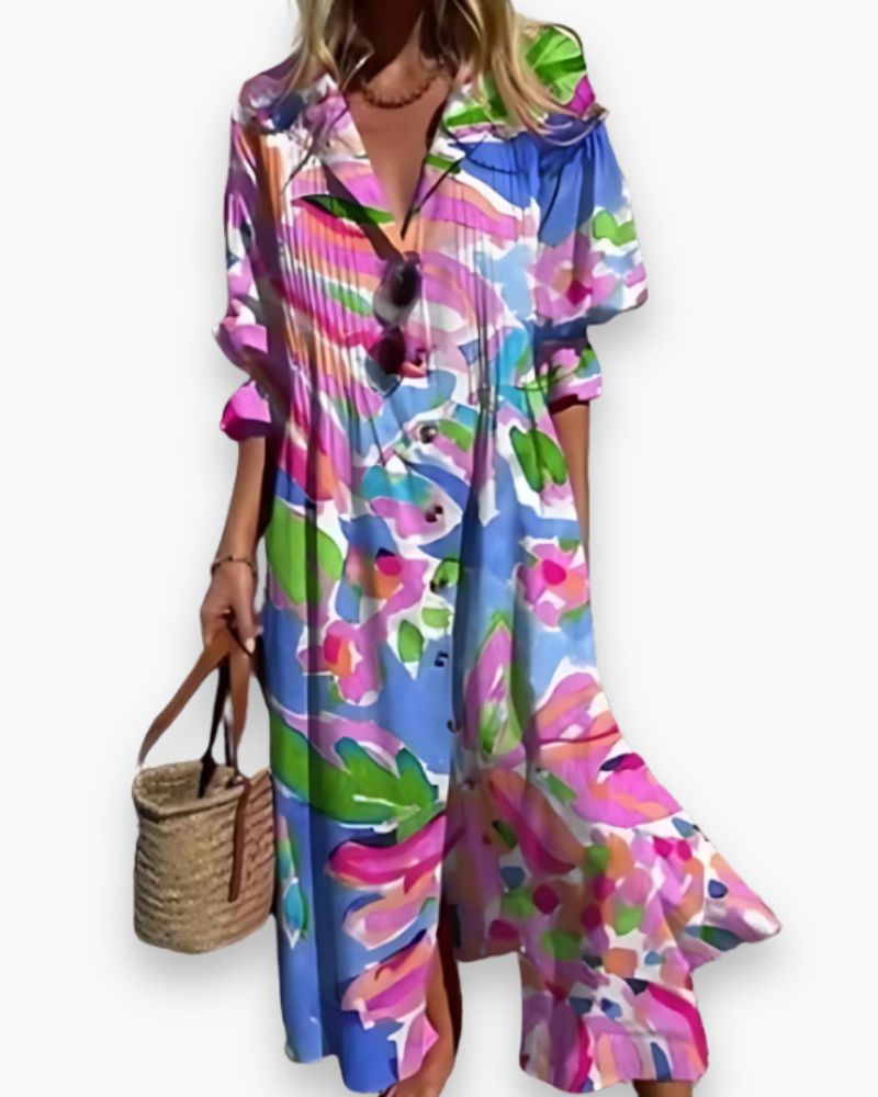 Abito lungo da donna Ryleigh - Elegante abito estivo per cerimonie e occasioni speciali