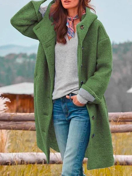 Cappotto in morbida lana da donna Audrey: elegante, caldo e versatile per l'inverno